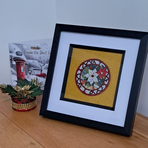 Crystal Art Poinsettier Picture