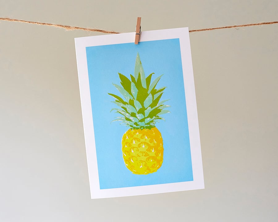 'Totes Trops Pineapple' greetings card