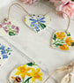 Handmade Floral Wooden Heart Bunting Garland. Emma Bridgewater Wildflowers - Image 6