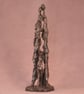Togetherness Family and Dog Statue Small Bronze Resin Figure & Dog Sculpture - Image 6