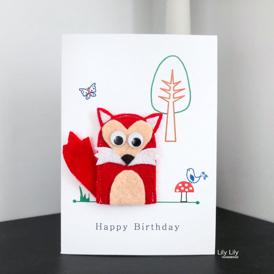 Handmade Wildlife Greetings Card - Fox Handmade Wildlife Greetings Card - Fox
