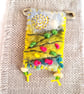 Needle felted & hand embroidered landscape safety pin brooch.(No.3) - Image 2