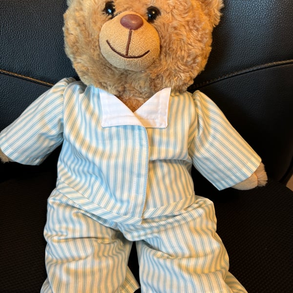 Stevie Striped Teddy Pyjamas