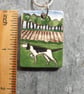 Handmade Ceramic pointer dog pendant  - Image 4