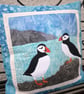Puffin Pattern Cushion  - Image 2