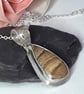 Jasper Gemstone pendant sterling silver  Hallmarked - Image 4