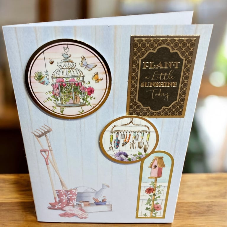 Plant a Little Sunshine Today – Blank Gardening-Themed Card