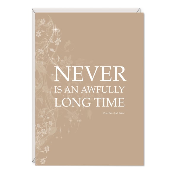 Peter Pan 'Long Time' Greetings Card