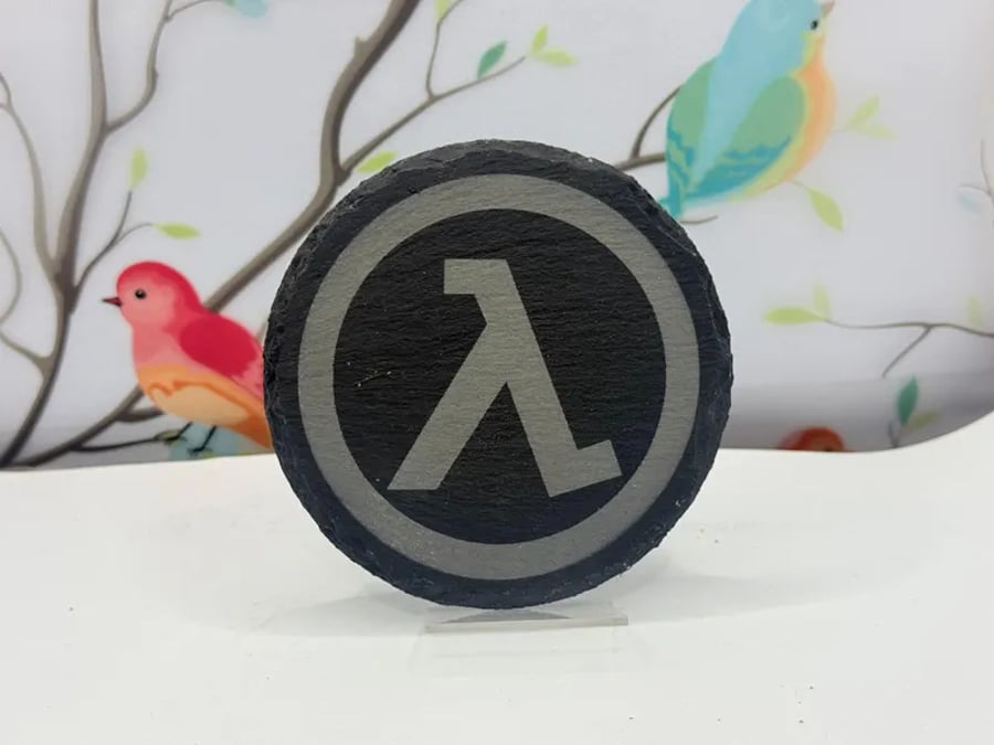 Half Life Laser Etched Coaster