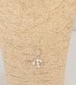 Mother of pearl and Sterling Silver Pendant Handmade Necklace  - Image 3