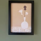 Still Life Neutral with Pressed Flower 1