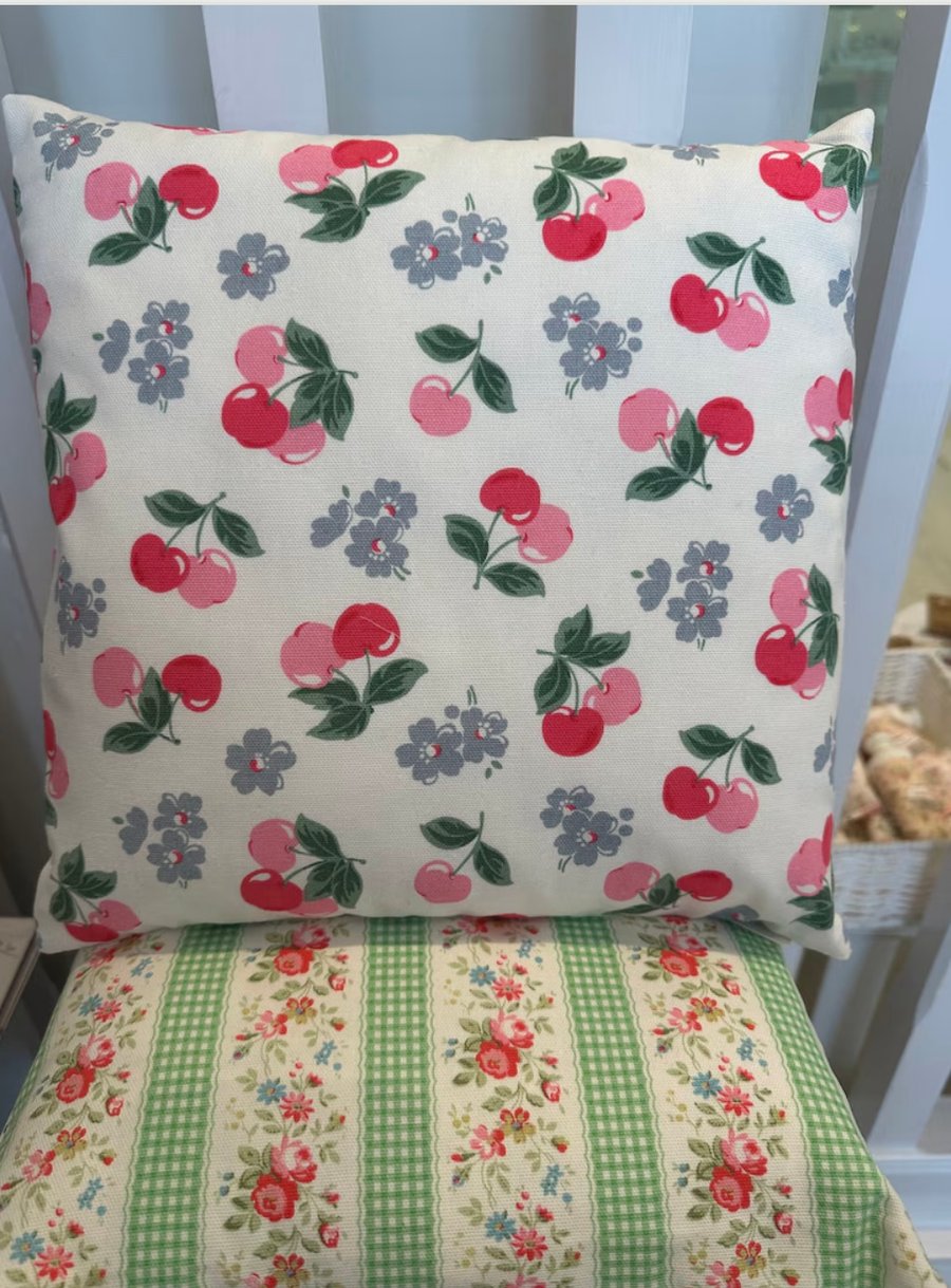 Cath kidston Cherry Fabric Cushion Cover