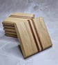 Oak and Meranti Coaster Set - Image 1