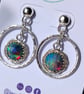 Aurora Opal Earrings Hoops Studs Sterling Silver Sustainable Jewellery Gift - Image 4