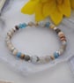 Labradorite & Aqua quartz & Kyanite Bracelet - Image 1