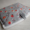 Handmade Fabric iPad Sleeve in Grey