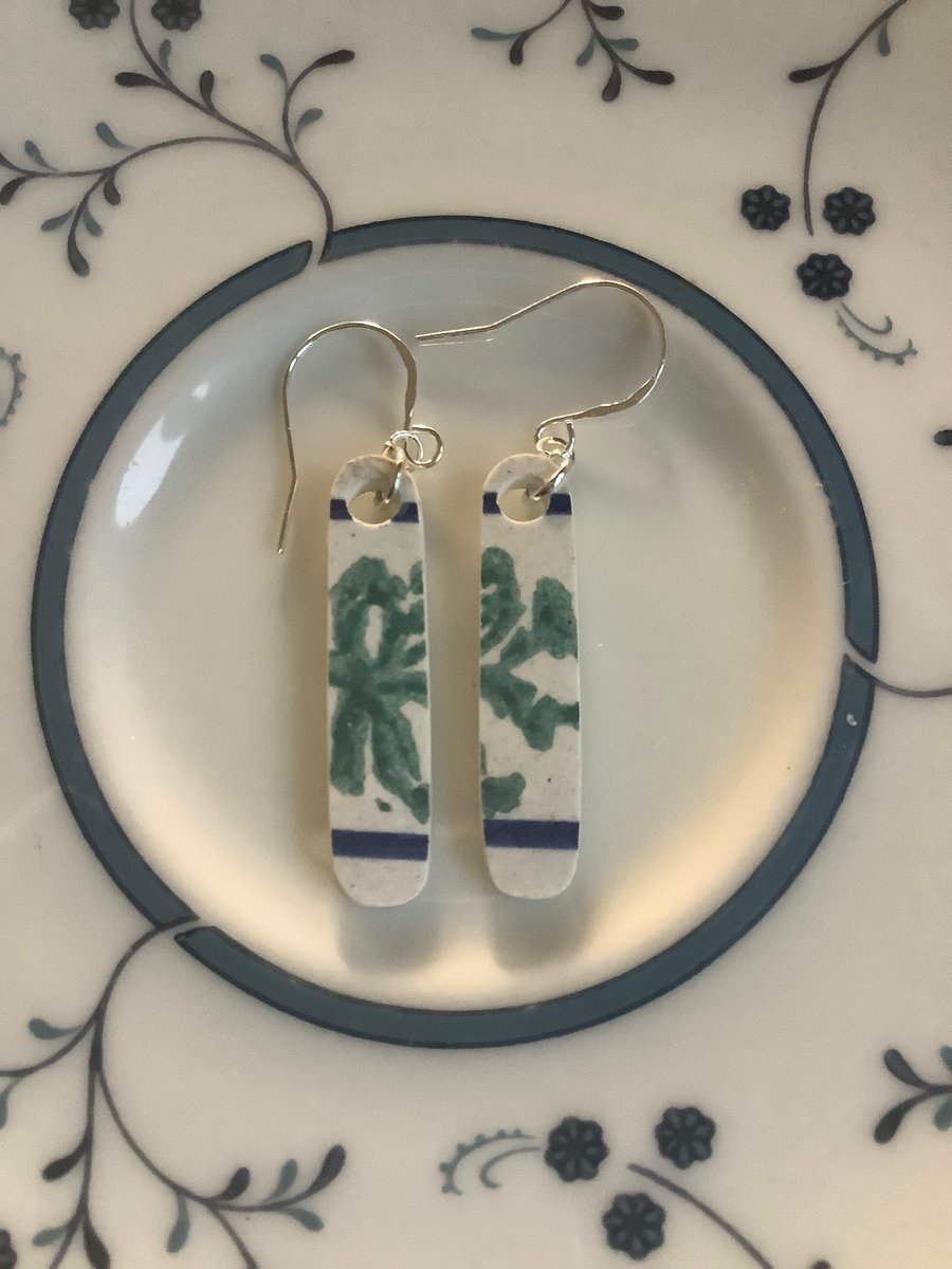 Handmade Drop Earrings, One of a Kind, Unique, Eco Friendly Gifts.