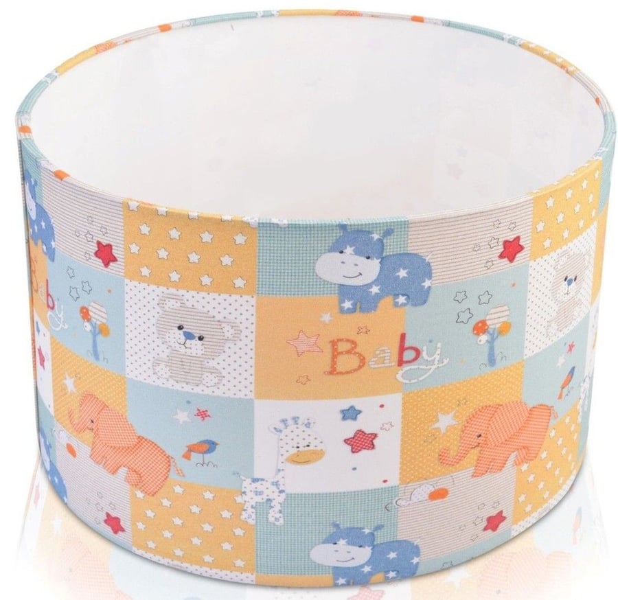 Childrens Nursery Baby Block Bears Lampshade,Ceiling Pendant,Table lamp