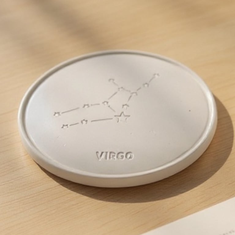 Virgo Star Sign Drinks Coaster - Sign of the Zodiac Birthday Gift