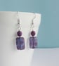 Cute Polka Dot Rectangular Drop Earrings in a Choice of Colours - Image 8