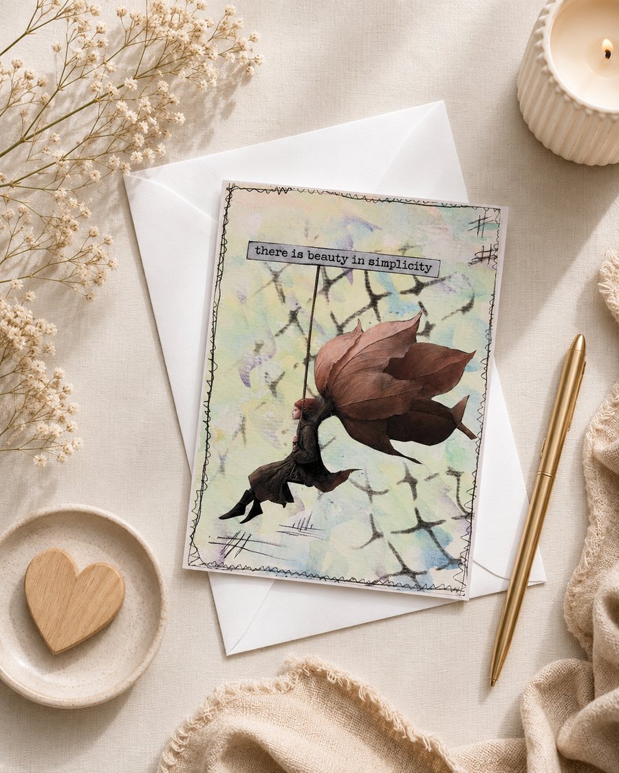 'There's beauty in the simplicity' Greeting card