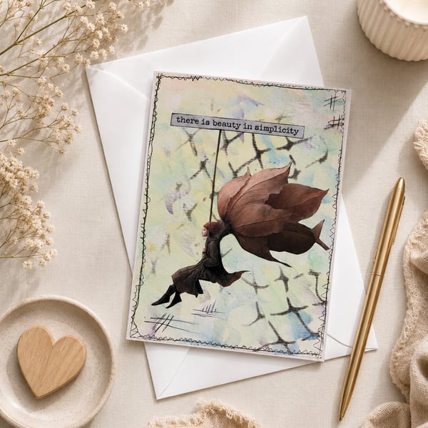 'There's beauty in the simplicity' Greeting card