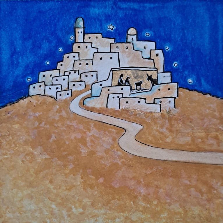 O Holy Night.  Pack of 4 cards. 