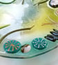 Glass bowl, rock pool bowl, fused glass sea theme, kitchen ornament, beach lover - Image 3