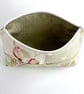 Large Make up Bag with Pastel Roses and Polka Dots - Image 2
