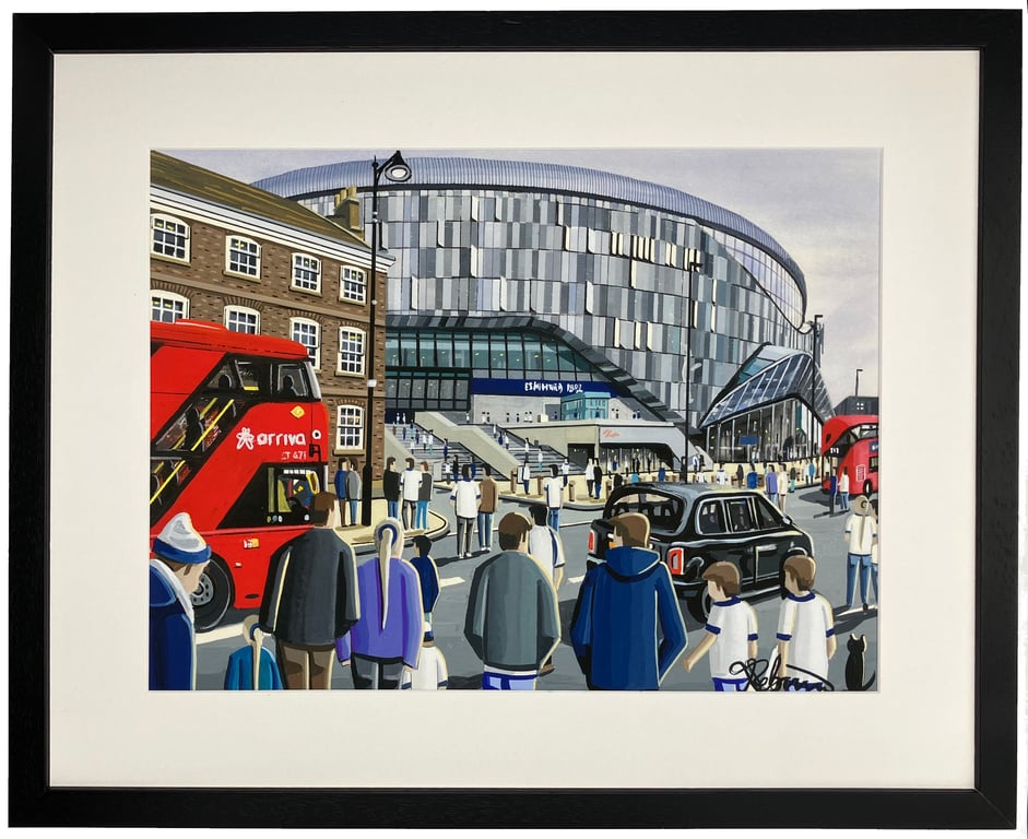 Tottenham. London. Framed Football Stadium Art Print 20" x 16" Frame Size