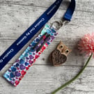 Rainbow Heart Print Lanyard Pen Holder – Teacher Pen Holder – Nurse Pen Holder 