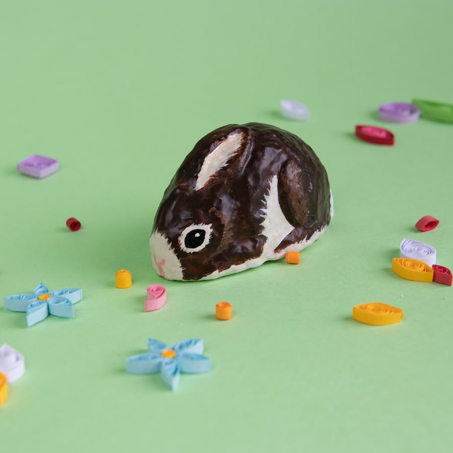 Cute Brown Wild Easter Bunny