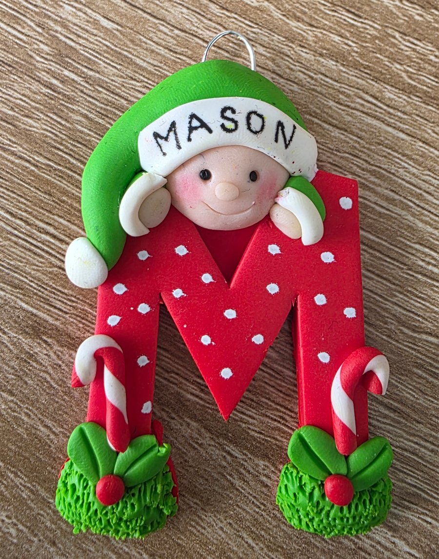 Personalised Initial Christmas Tree Ornament