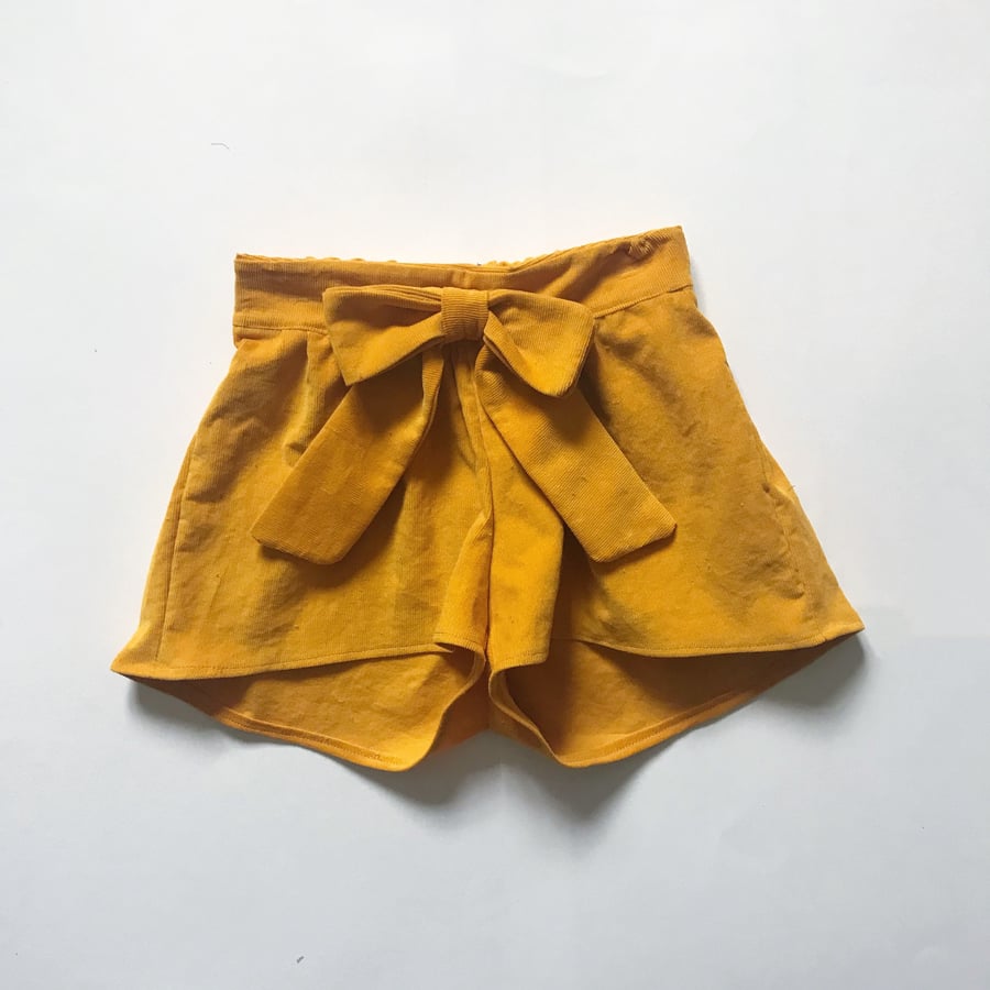 Mustard Yellow Shorts, Girls Corduroy Shorts, Girls Autumn Fashion