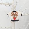 Reindeer Beaded Christmas Jumper Tree Decoration Charm