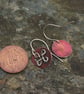  Silver and Copper Celtic Dangle Earrings - Image 2