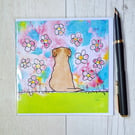 Border Terrier card. Printed card. Border Terrier lover. Dog lover card. Printed