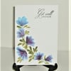 hand painted "Get Well Soon" greetings card ( ref F 414)