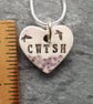 Calon Cwtsh Ceramic Heart Pendant - Image 4