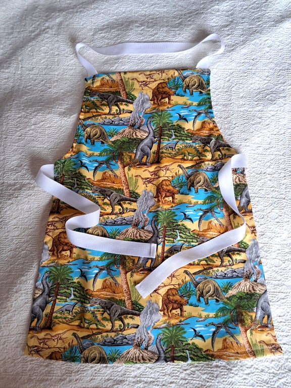 Dinosaur, apron, age 6-10 years