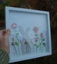 Summer Seconds.  Hare in Meadow.  Hand stitched  - Image 4