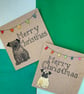 Pug Christmas card- Merry Christmas 