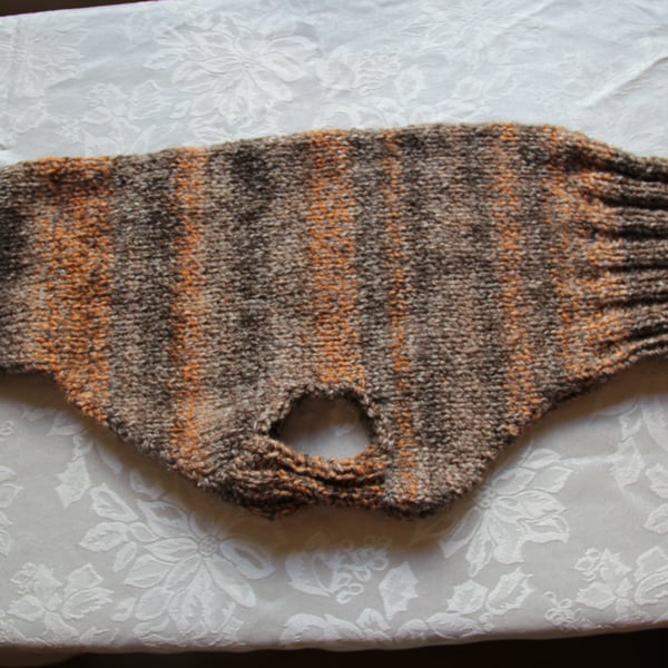 Hetts & Biffy Whippet Bespoke Hand Knitted Tank - Small