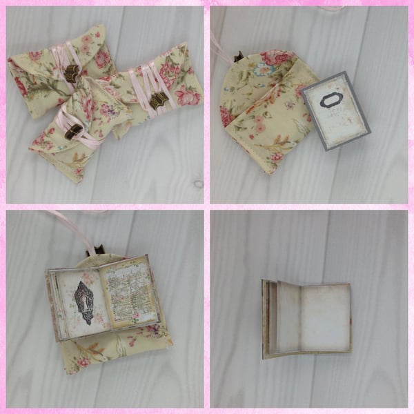 Mini Book and Fabric Envelope (Lock & Key) PB11