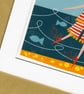Swimming With The Fishes, woman wild swimming, original Giclee print - Image 4