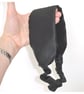 Headband Black Satin Hairband Elasticated - Image 2