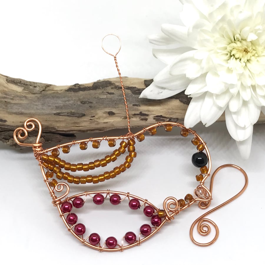 Robin Decoration, Copper Decoration, Hanging Decoration, Christmas