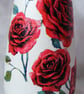 Recycled glass red rose vase - Image 8