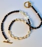 Citrine And Gold Sheen Obsidian Necklace - Handmade In Devon - Image 3