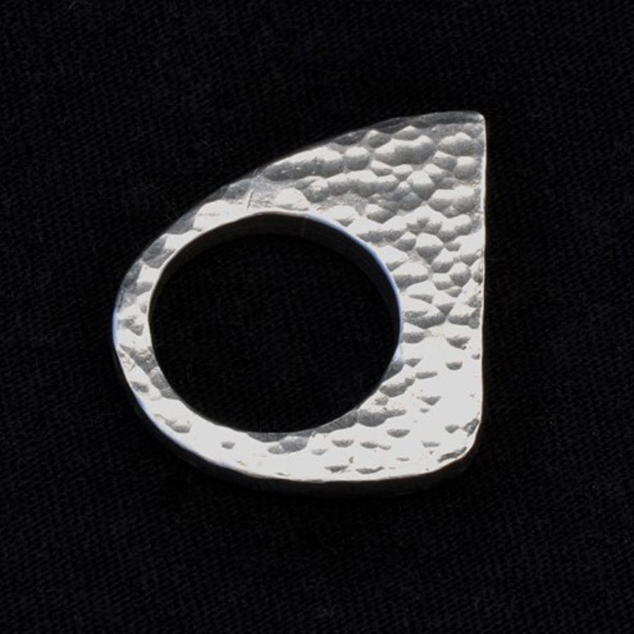 Hammered Sterling Silver Ring